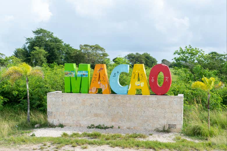 El letrero de Macao