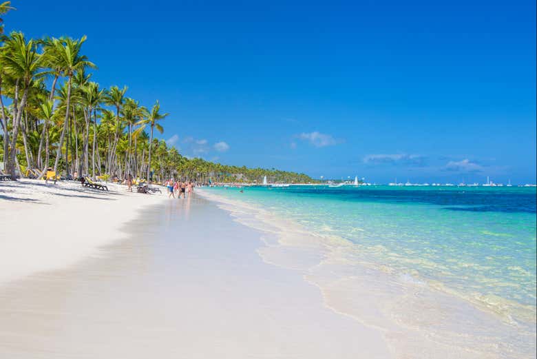 Shoreline of Bávaro Beach