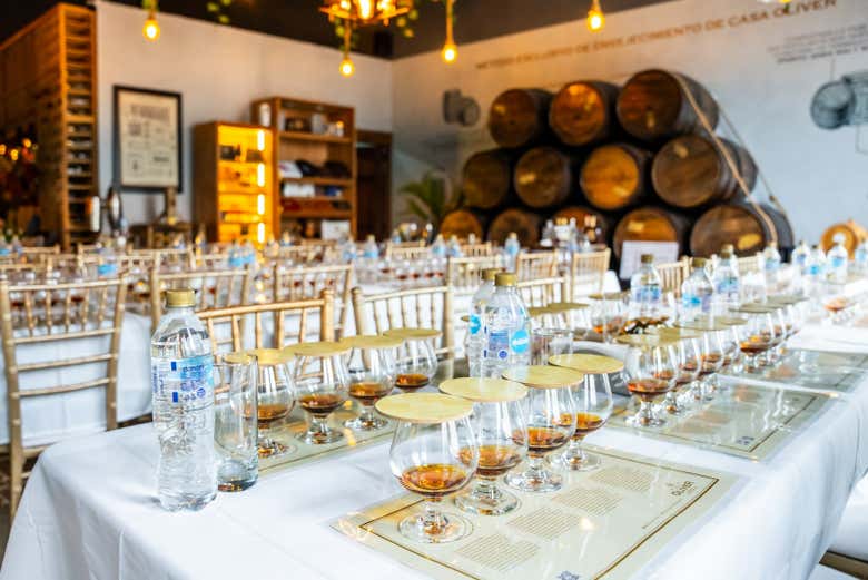 Sala onde será realizada a degustação de rum