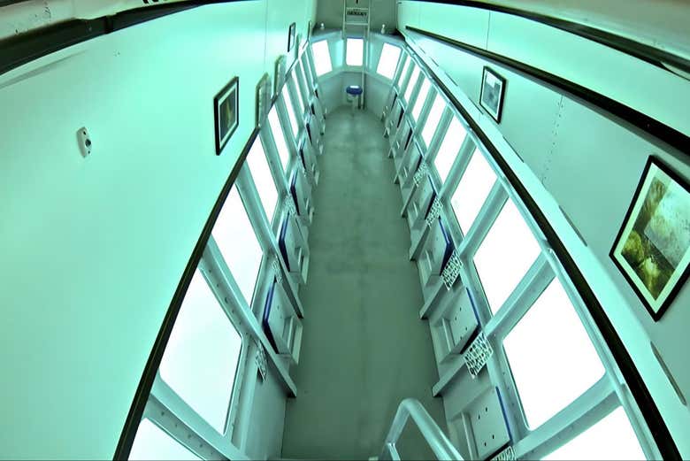 Le pont d'observation du bateau