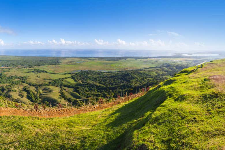 A panorama seen from Montana Redonda