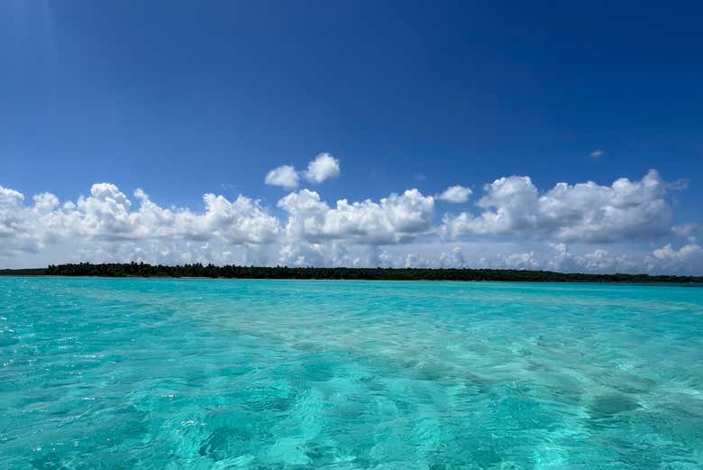 Aguas turquesas de las islas Saona y de las Tortugas