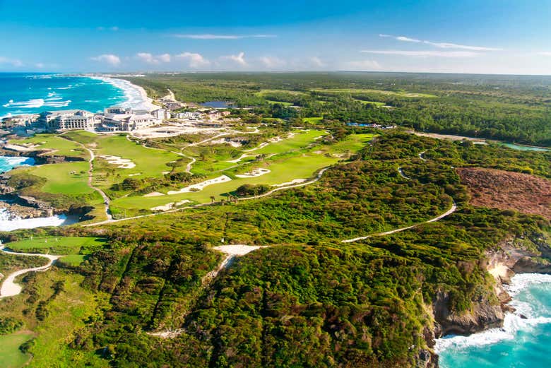 Playa Macao desde las alturas