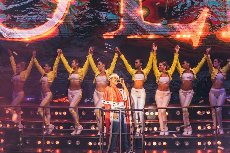 Show da Coco Bongo Punta Cana em homenagem à Freedie Mercury
