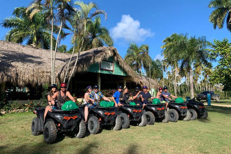 Subiendo en los quads