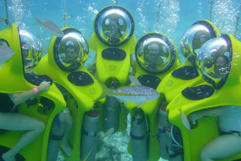 Scooters submarinas en Punta Cana