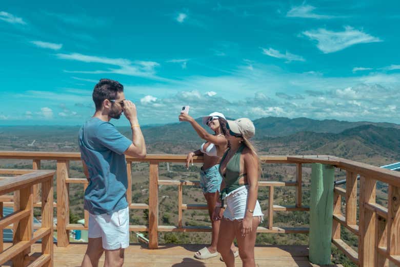 En el mirador de la Montaña Redonda