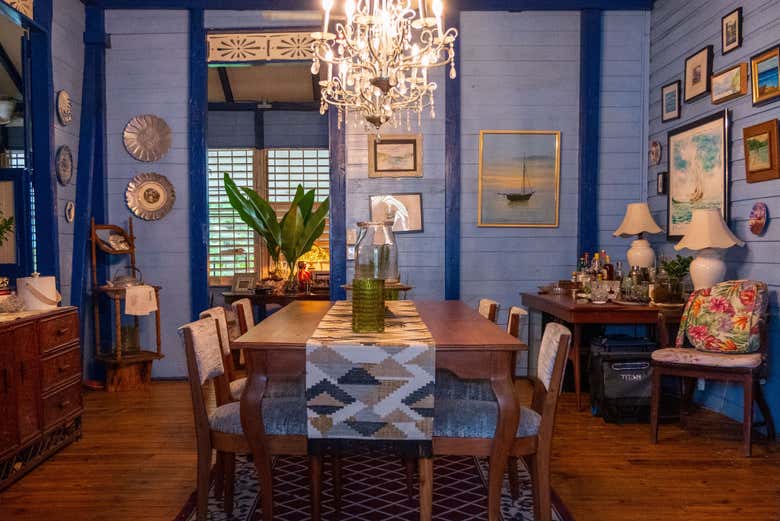 La sala da pranzo interiore