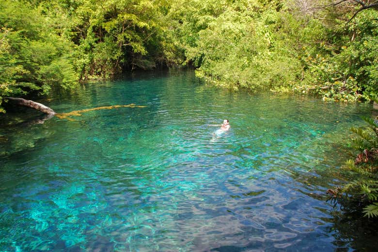 Blue Lagoon in the Dominican Republic