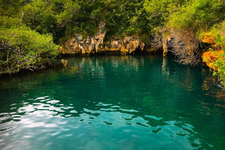 Beautiful scenery around the Blue Lagoon