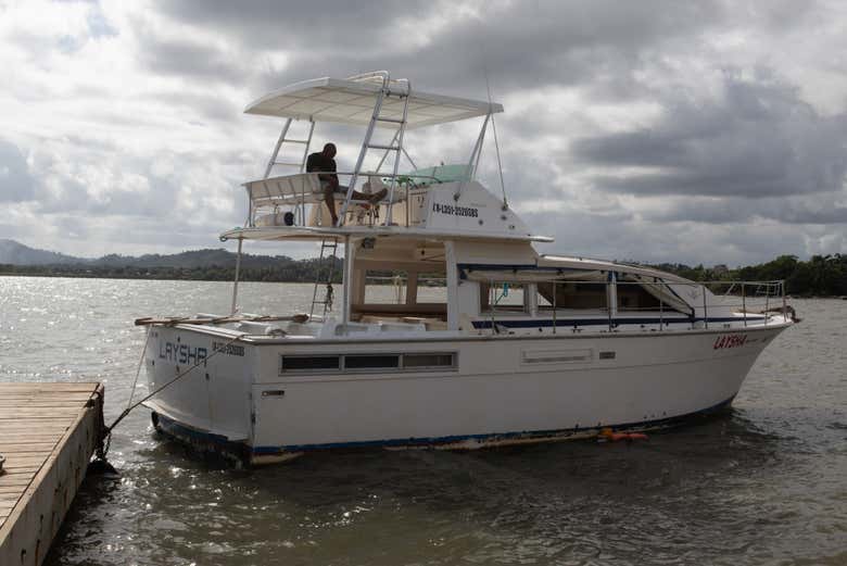 Ferry que os llevará hasta Samaná