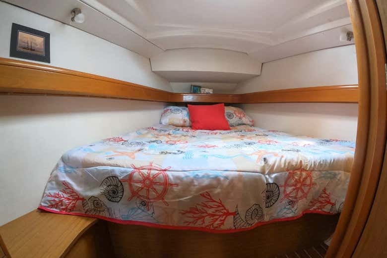 Enjoy a night of rest on a boat