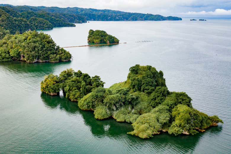 Vista aérea del Parque Nacional Los Haitises