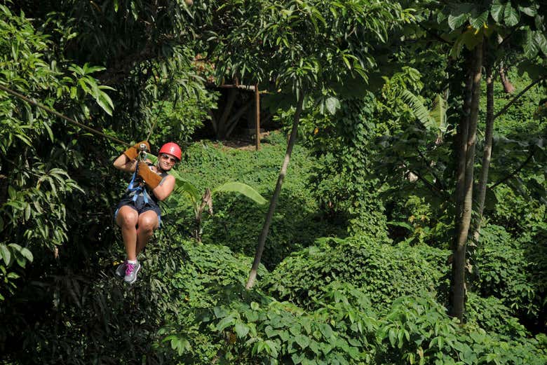 In Zip Line a Samaná