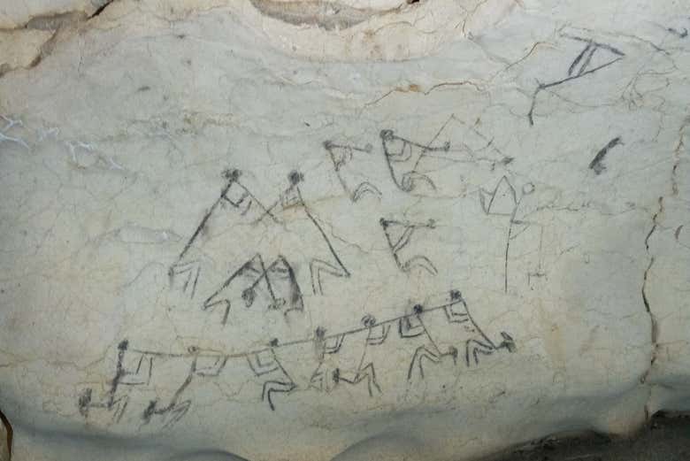 Apreciaremos todo el arte rupestre de origen taíno