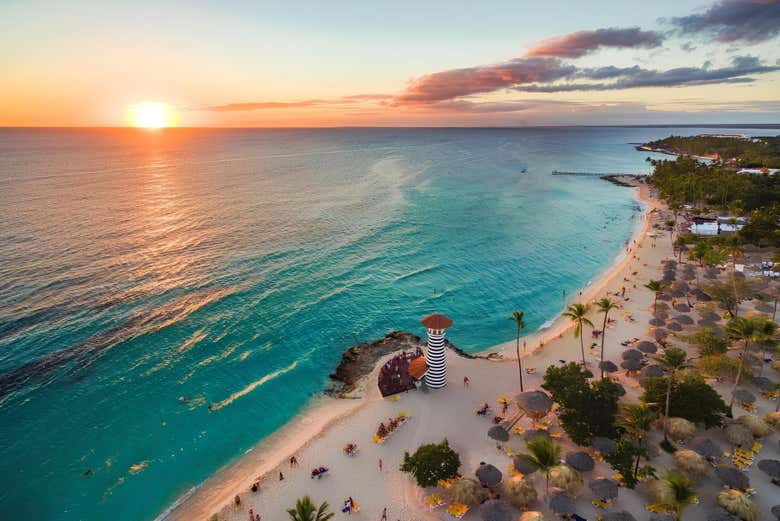 Vistas aéreas de playa Bayahíbe