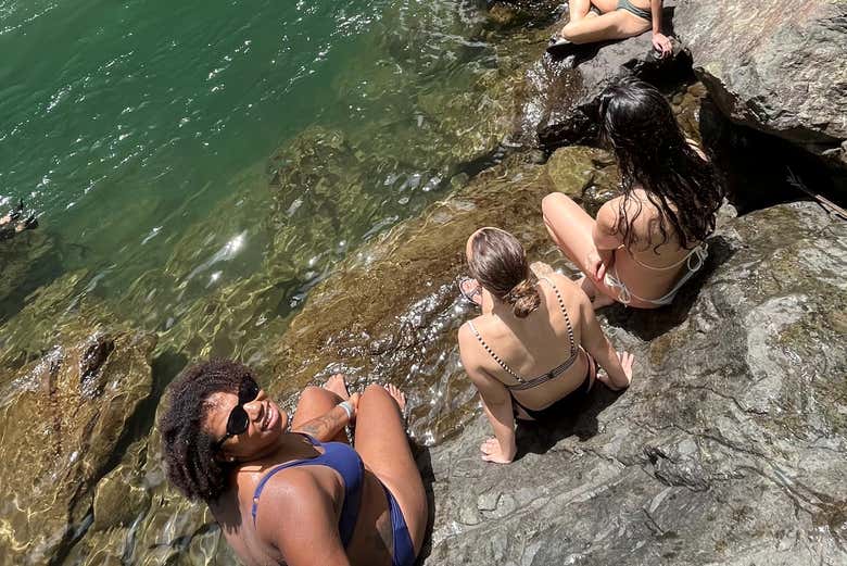 Disfrutando de un momento relajante en Bonao