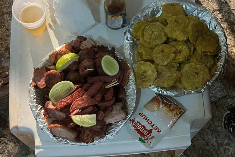 Chicharrón y patacones