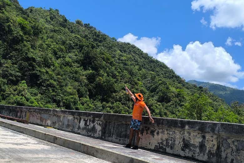 Durante la parada en la presa Aguacate