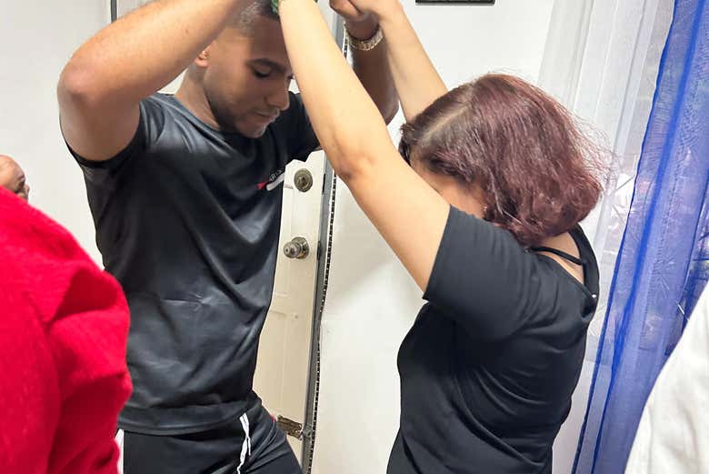 Aprendiendo a bailar en Santo Domingo