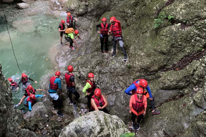 Escalade autour de la cascade El Habitáculo