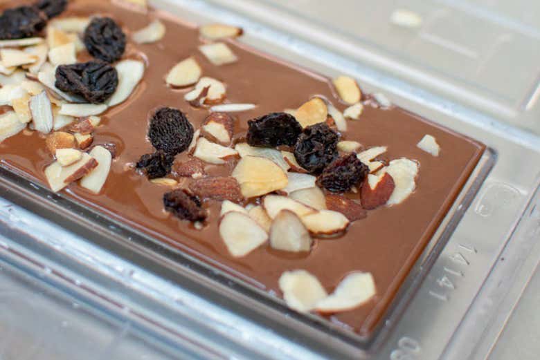 Deliciosa barra de chocolate