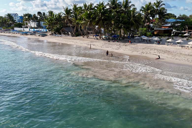 Vistas de la paradisíaca playa de Juan Dolio