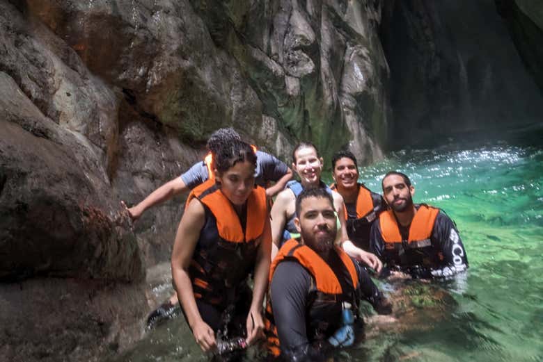 Disfrutando de trekking hasta El Habitáculo