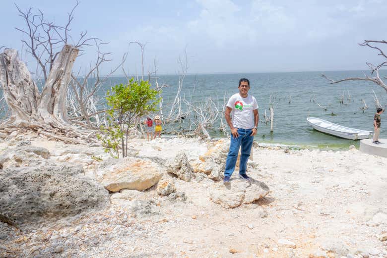 Haciendo turismo en el lago Enriquillo