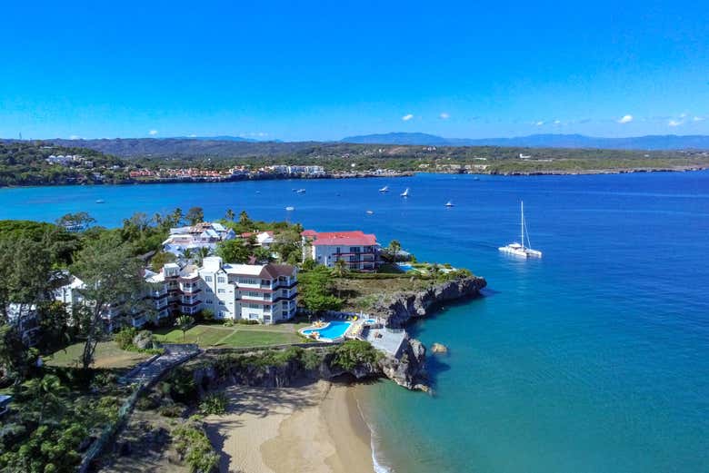 Panorámica de la costa de Sosúa
