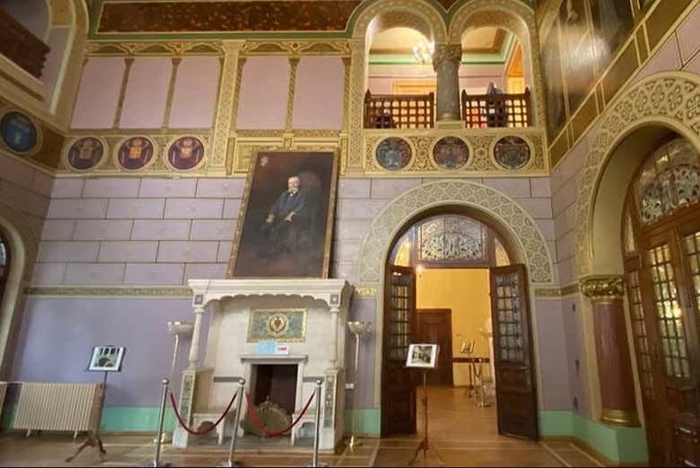 Una de las estancias del Castillo de Cantacuzino