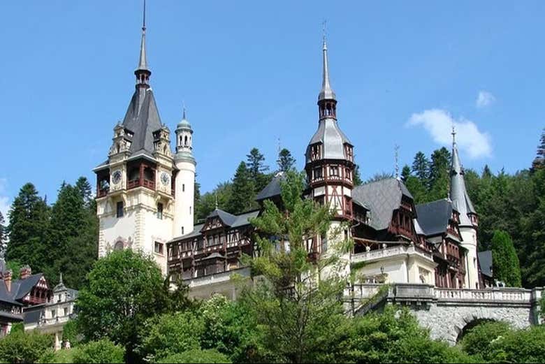 Detalles de la arquitectura del Castillo de Peles