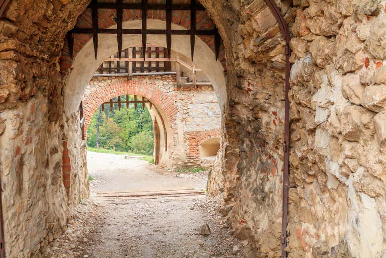 Interior da cidadela de Rasnov