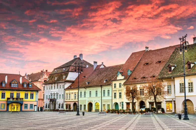 Casas de colores en Brasov