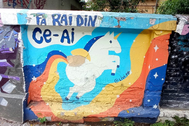 Vedremo i murales più singolari di Bucarest