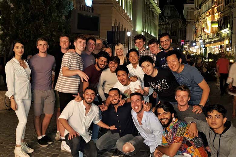 Groupe de fête à Bucarest