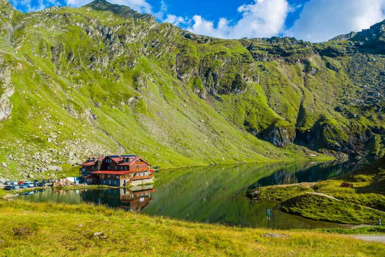 Il lago Balea, di origine glaciale