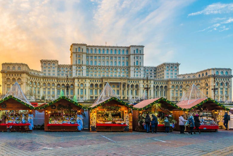 O maior mercado de Natal de Bucareste