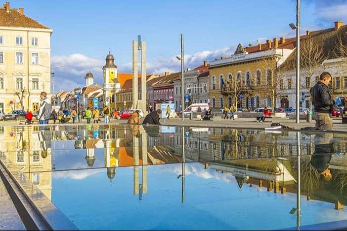 Una de las plazas de Cluj