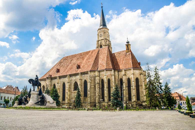 St Michael's Church, in Unirii Square, Cluj