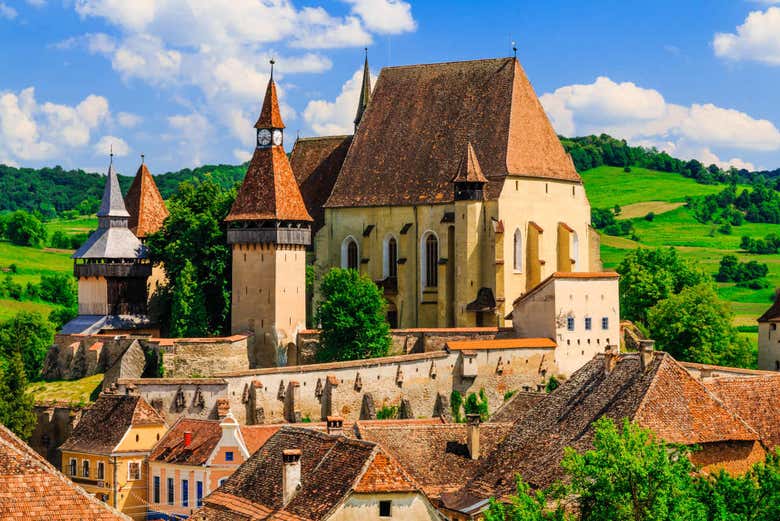 Views of Biertan's fortified church