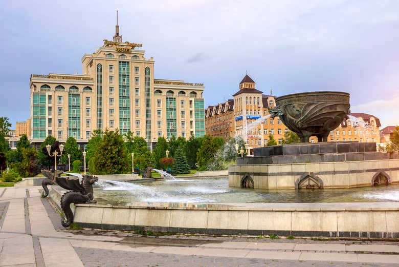 Fuente de los dragones en Kazán