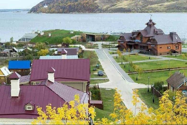 Varios edificios de la isla 