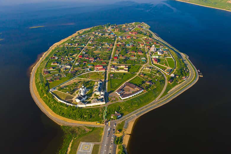 Panoramic view of Sviyazhsk Island
