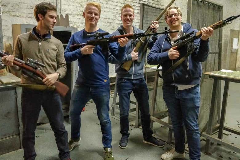 Shooting practice in Moscow