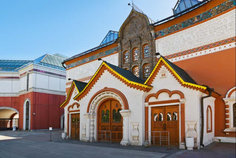 Entrada al edificio de la Galería Tretyakov