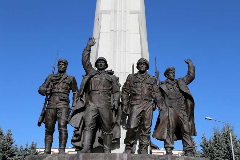 Russian soldiers killed during WWII Memorial