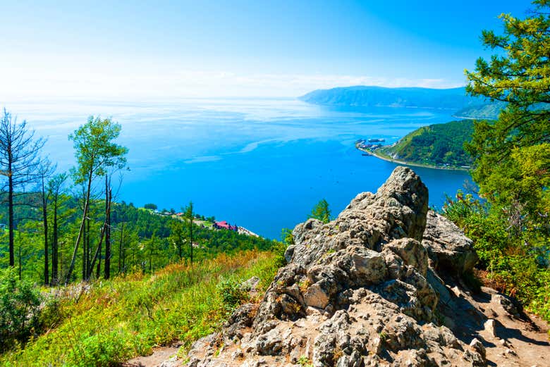 Vue sur le lac Baïkal