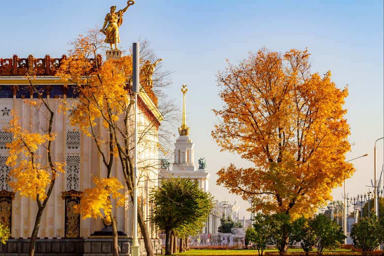 Vista panoramica sul centro espositivo VDNKh