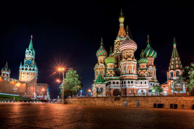 Plaza Roja de noche